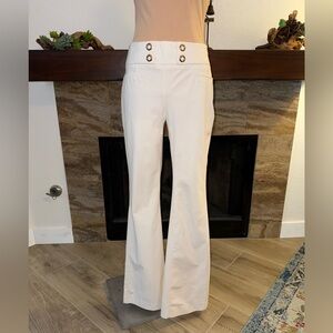 INC International Concepts Cream Flare Pants
